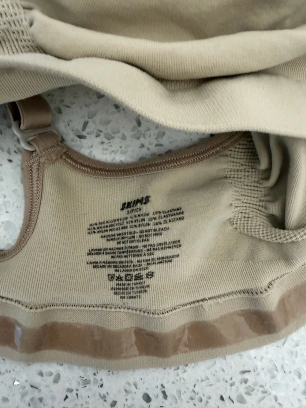 SKIMS Neutral Beige Seamless Bralette - Picture 3 of 3